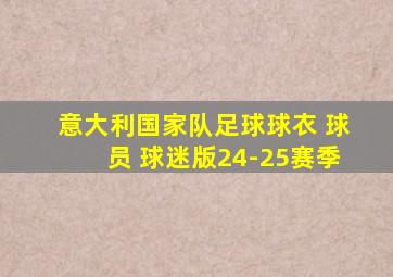 意大利国家队足球球衣 球员 球迷版24-25赛季